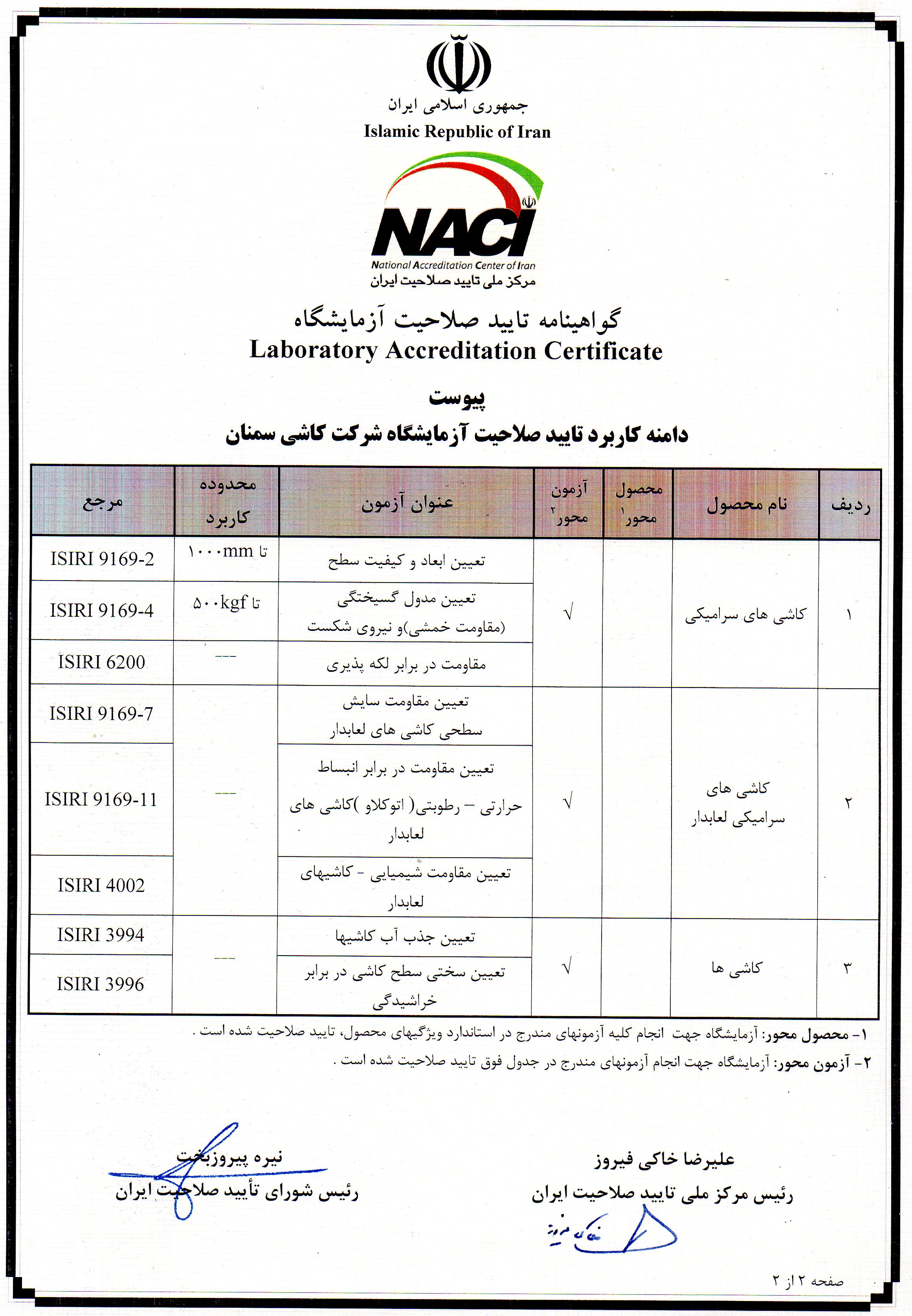 الشهادات والتقدير